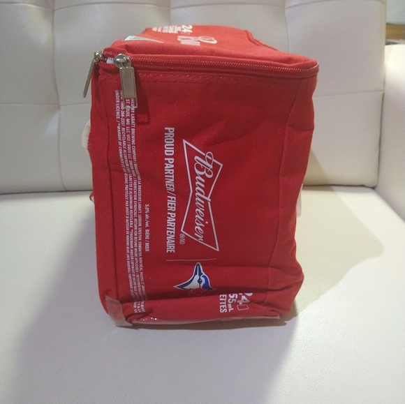 Budweiser Beer Toronto Blue Jays Soda Cooler Bag Zipper - Picture 5 of 12
